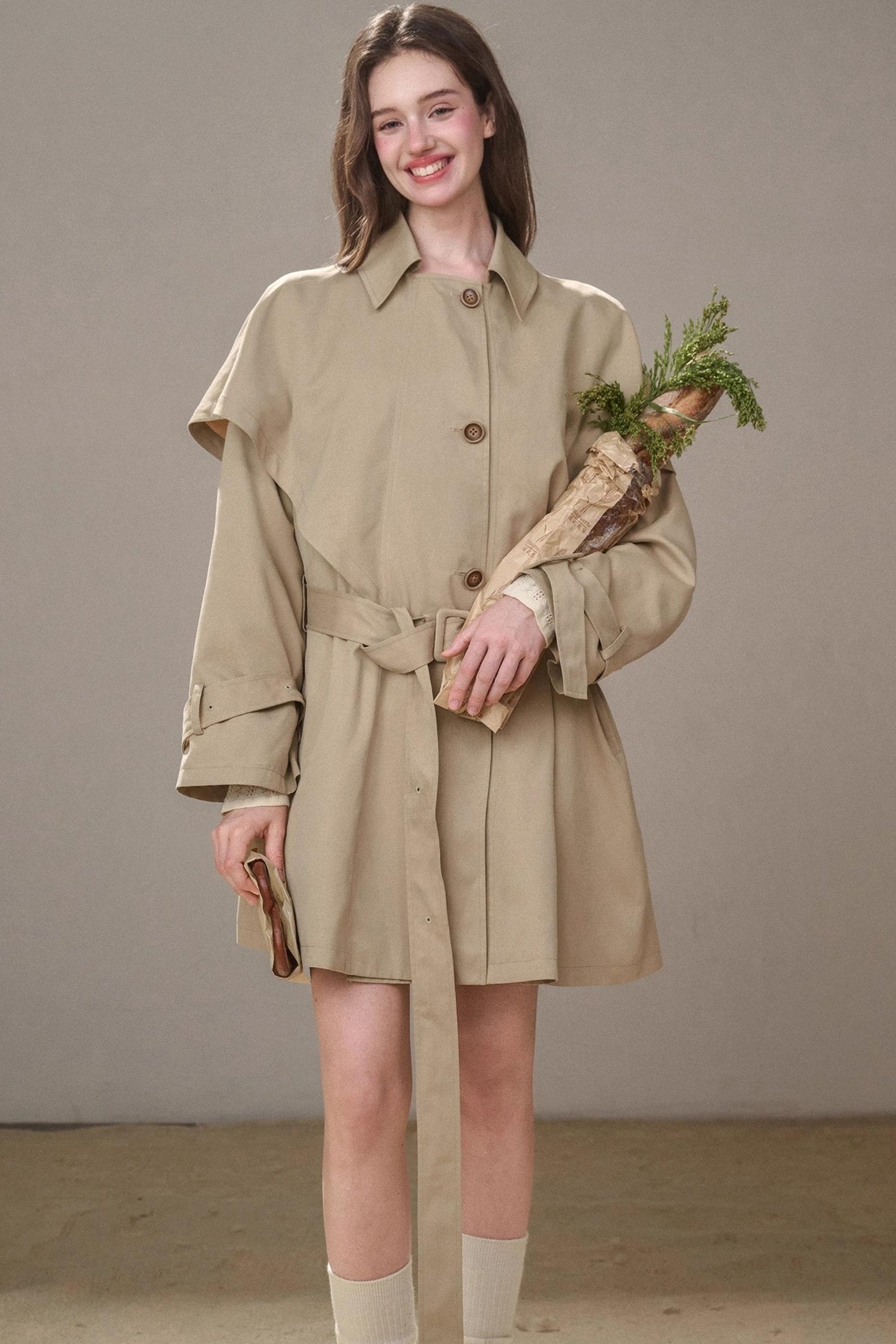 Retro Loose Trench Coat