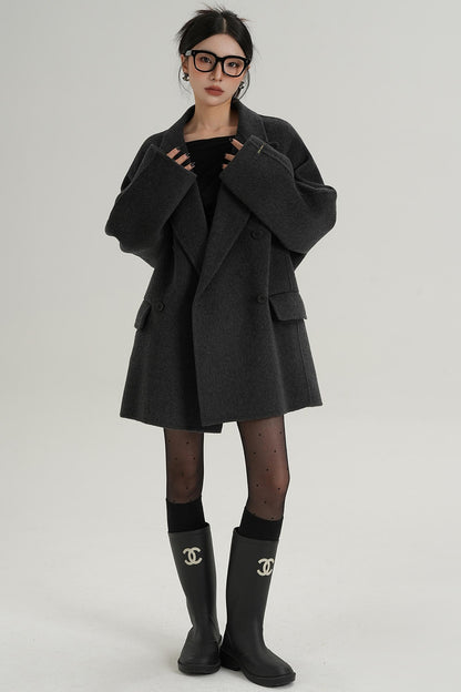 Woolen Elegance Long Coat