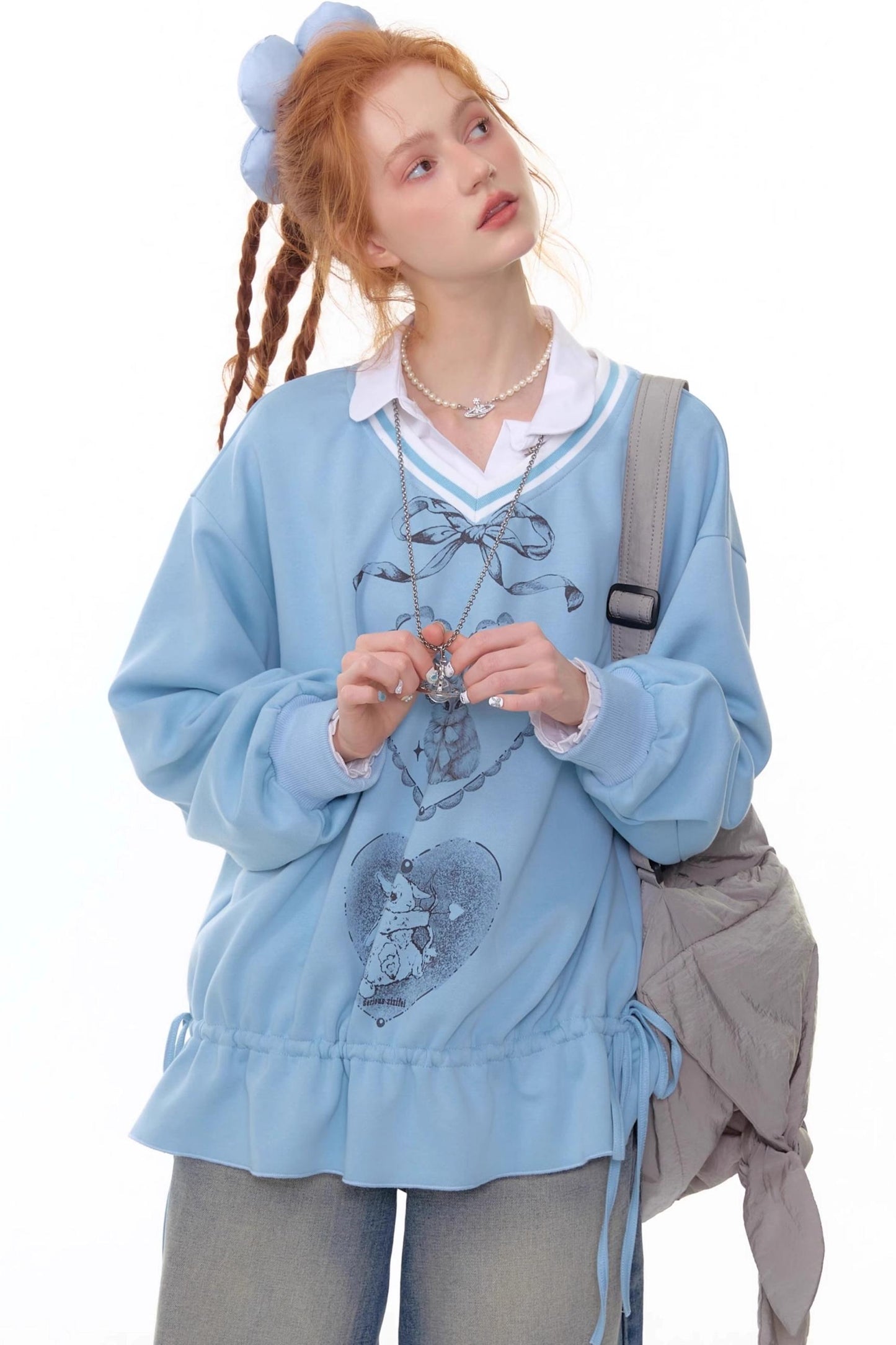 Vintage V-Neck Sweatshirt