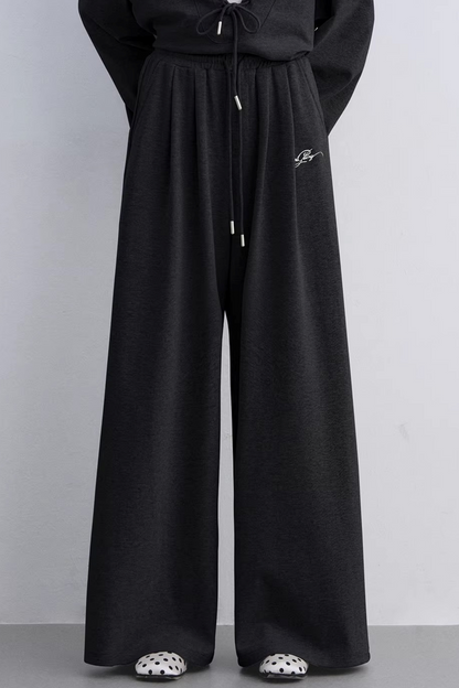 Polka Dot Hooded Vest Sweatshirt Set-Up