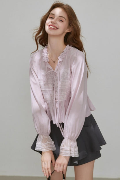 Autumn Lace A-Line Skirt