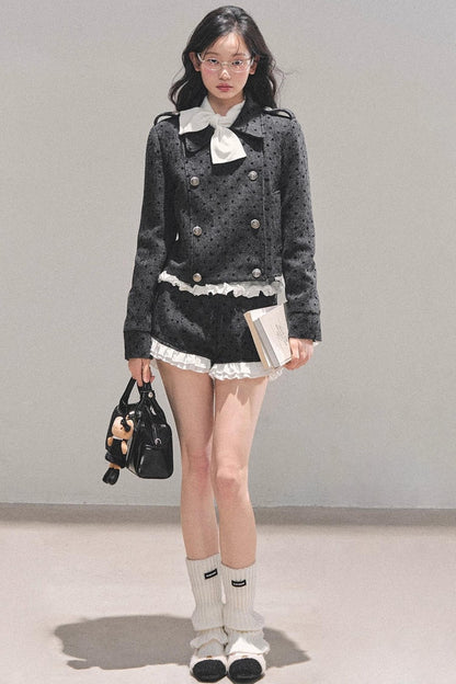 Memory's Reef Wool Polka Dot Suit Set-Up