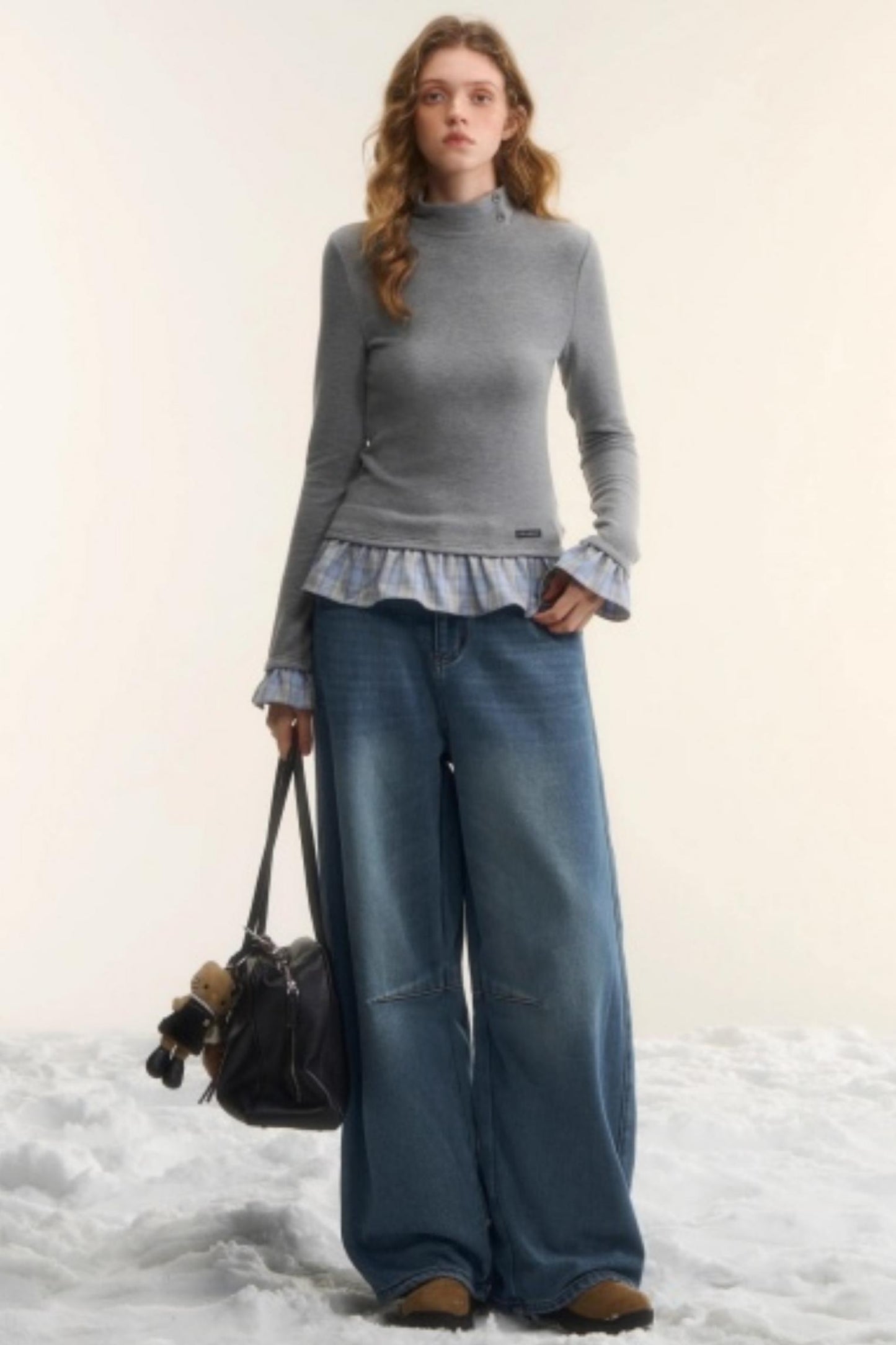 Blue Fleece-Lined Scimitar Pants