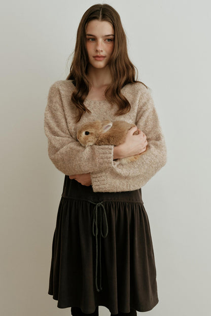 Light Luxury Wool Jacquard Top