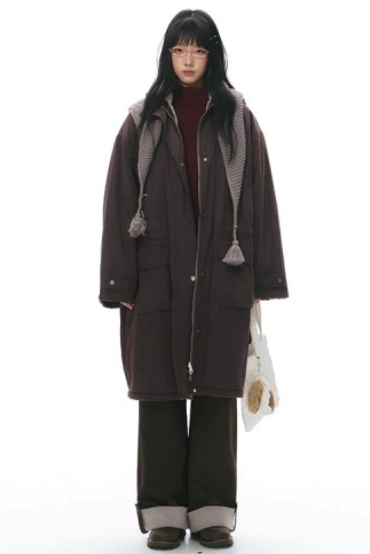 Asymmetrical Vintage Red Sweater