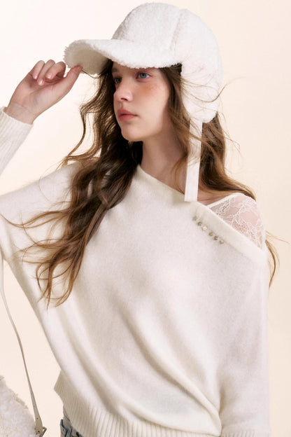 Cloudy Sequin Lace Top