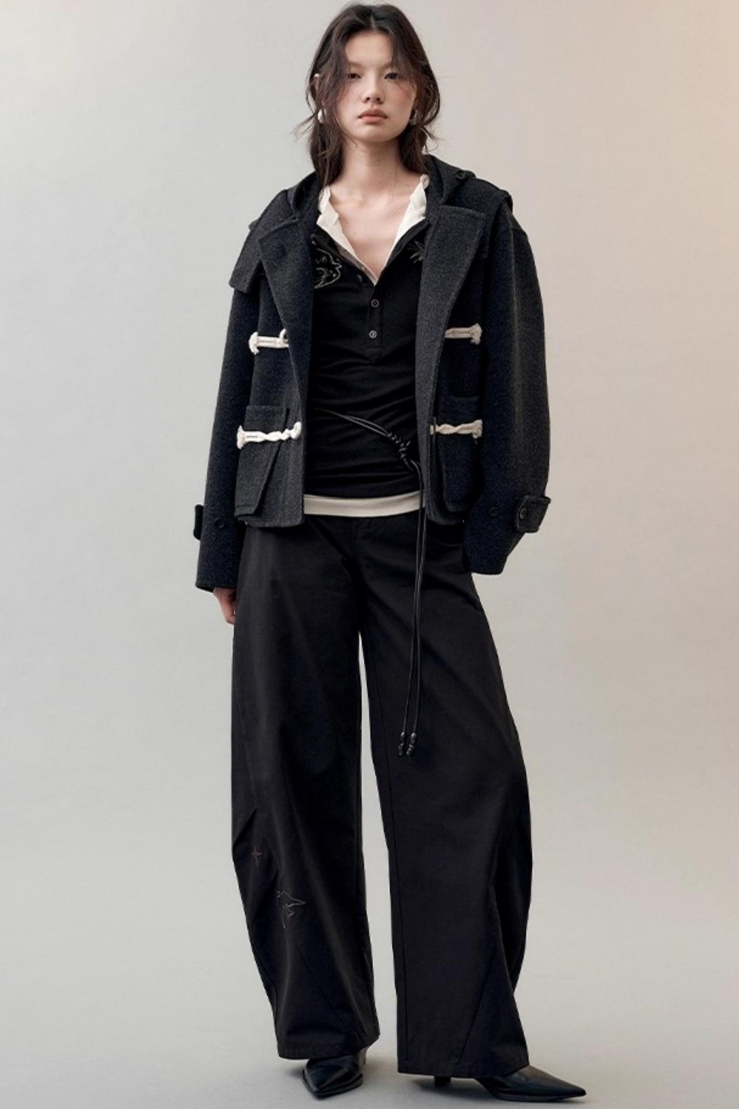 Star Bird Embellished Loose Pants