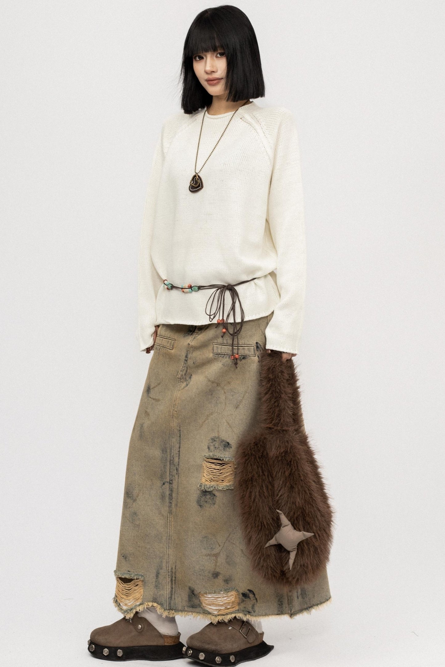 Autumn Vintage Crew Knit Top