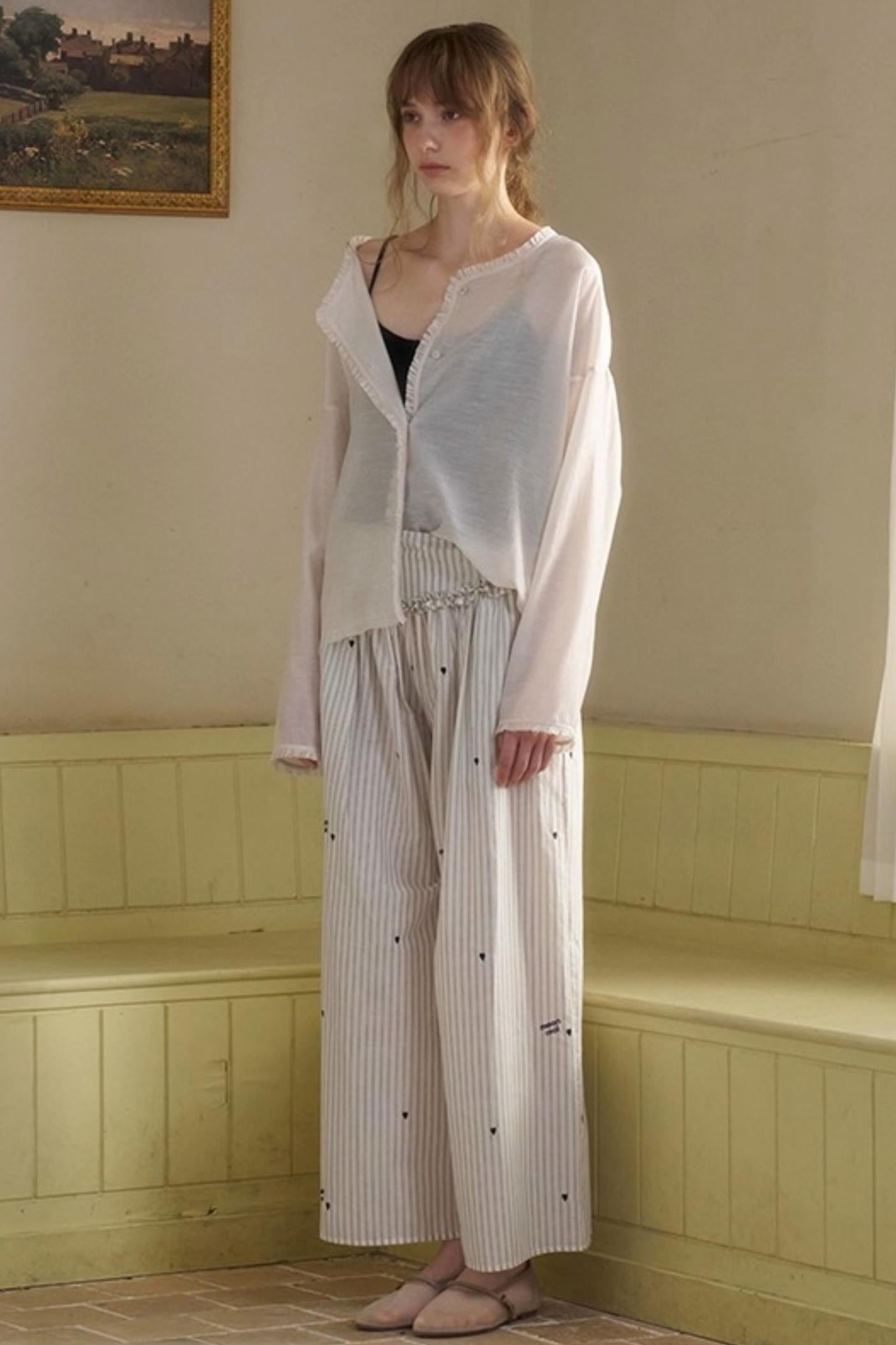 Penny Striped Suspender Pants Set-Up