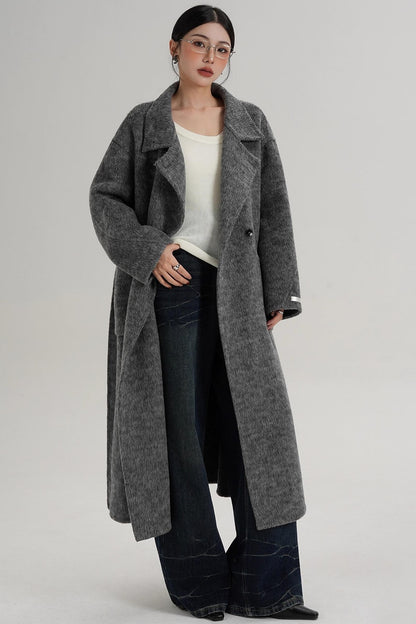Elegant High-Neck Wool Coat