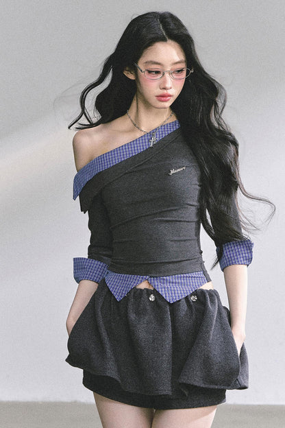 Gray Tone Striped T-Shirt