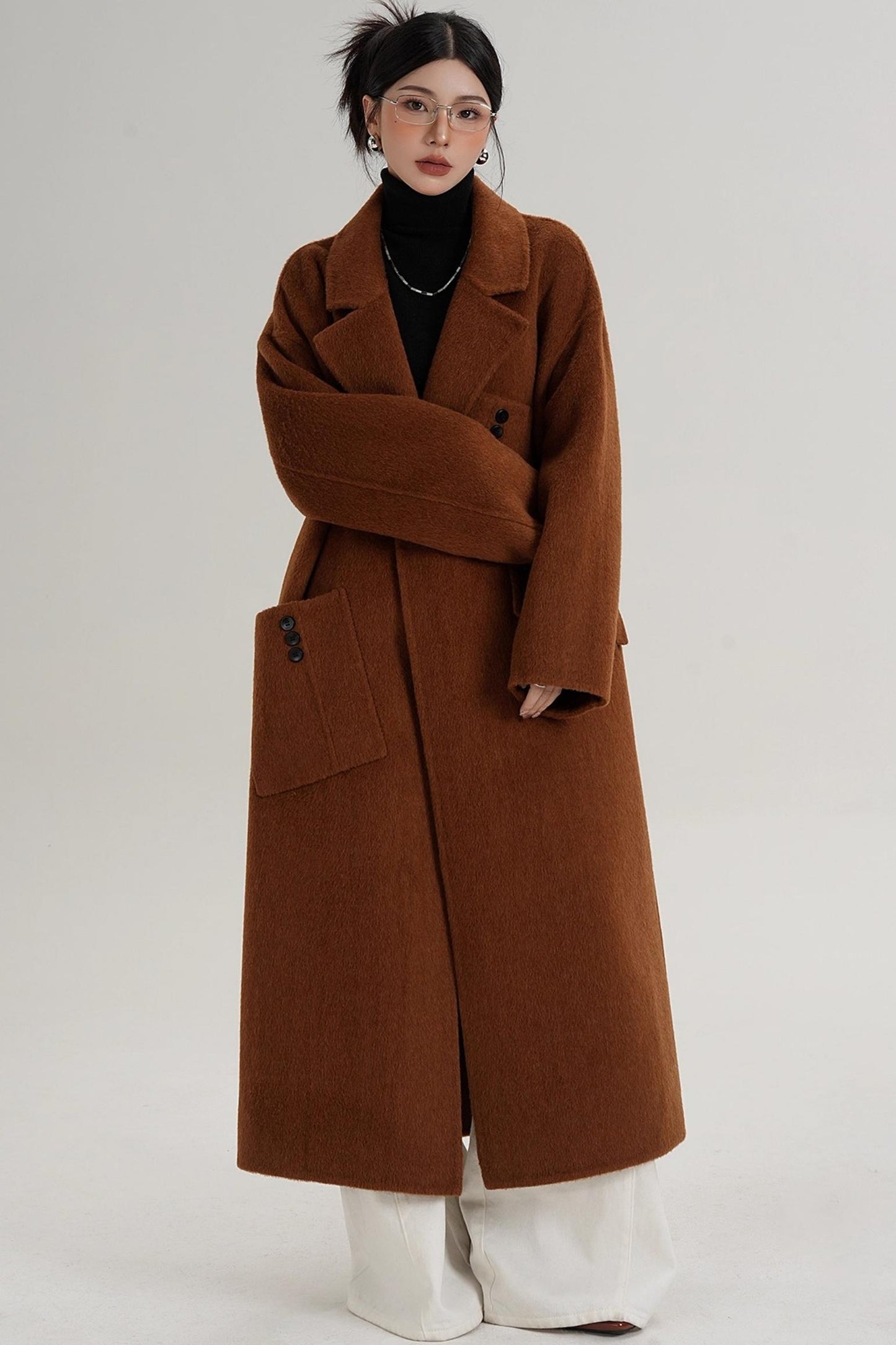 Pocket Design Wool Coat