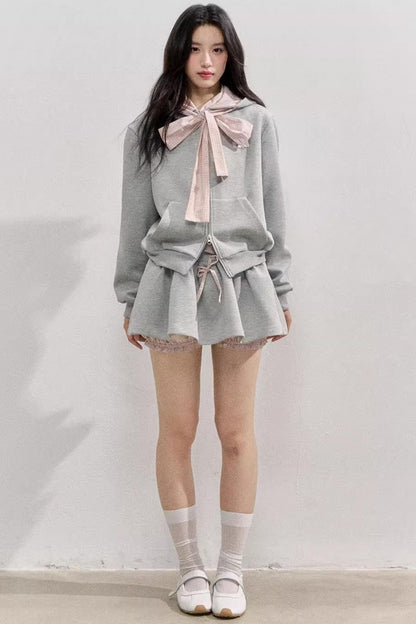 Comfort Sweatshirt Skirt Set-Up