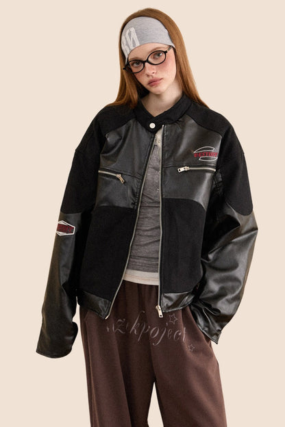 Warm PU Leather Biker Jacket