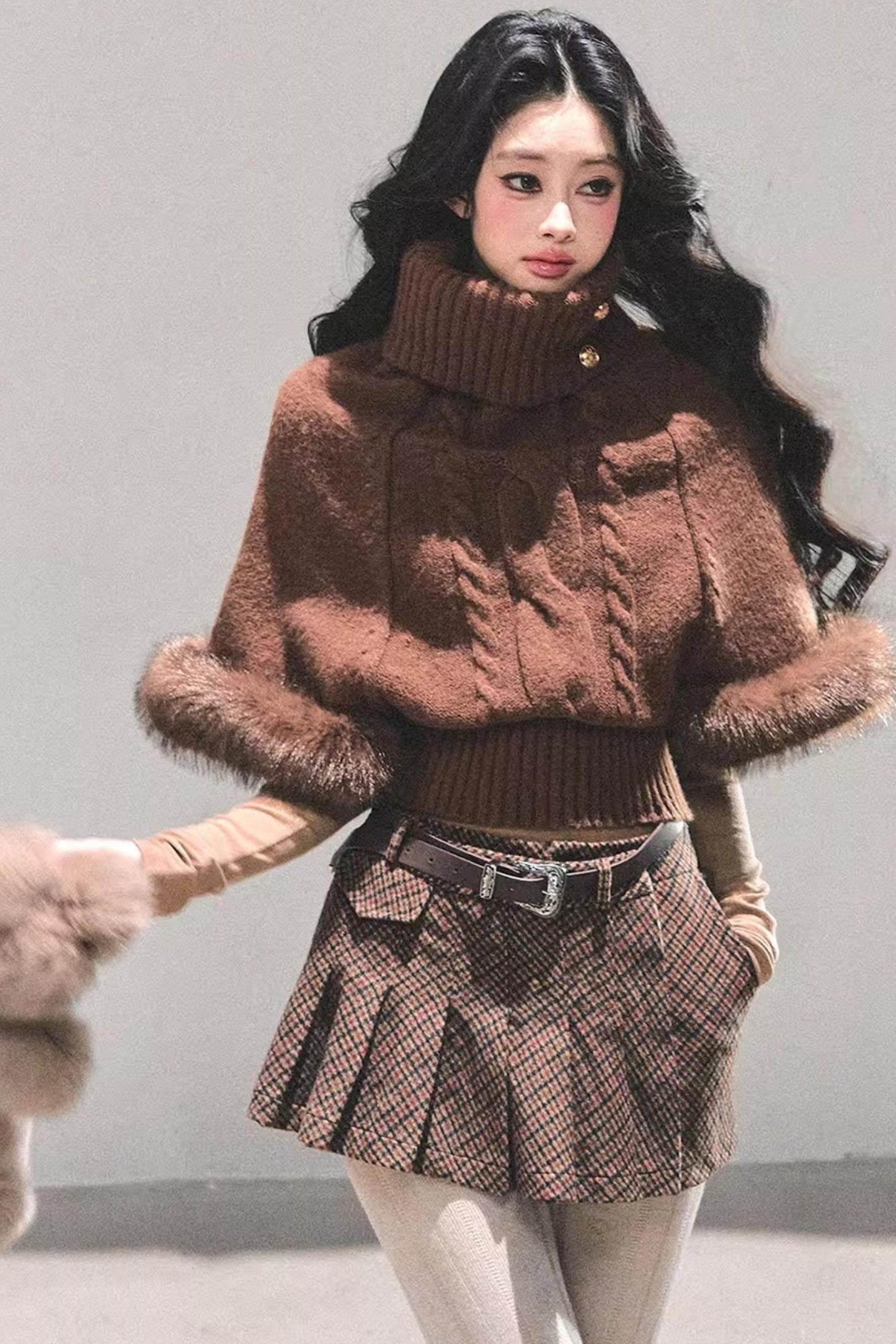 Korean Mohair Turtleneck Sweater