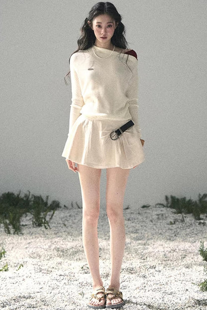 The Ashes Schulterfreies Strick-Oberteil