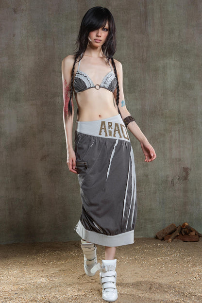 Colorful Punk Ruffle Bikini