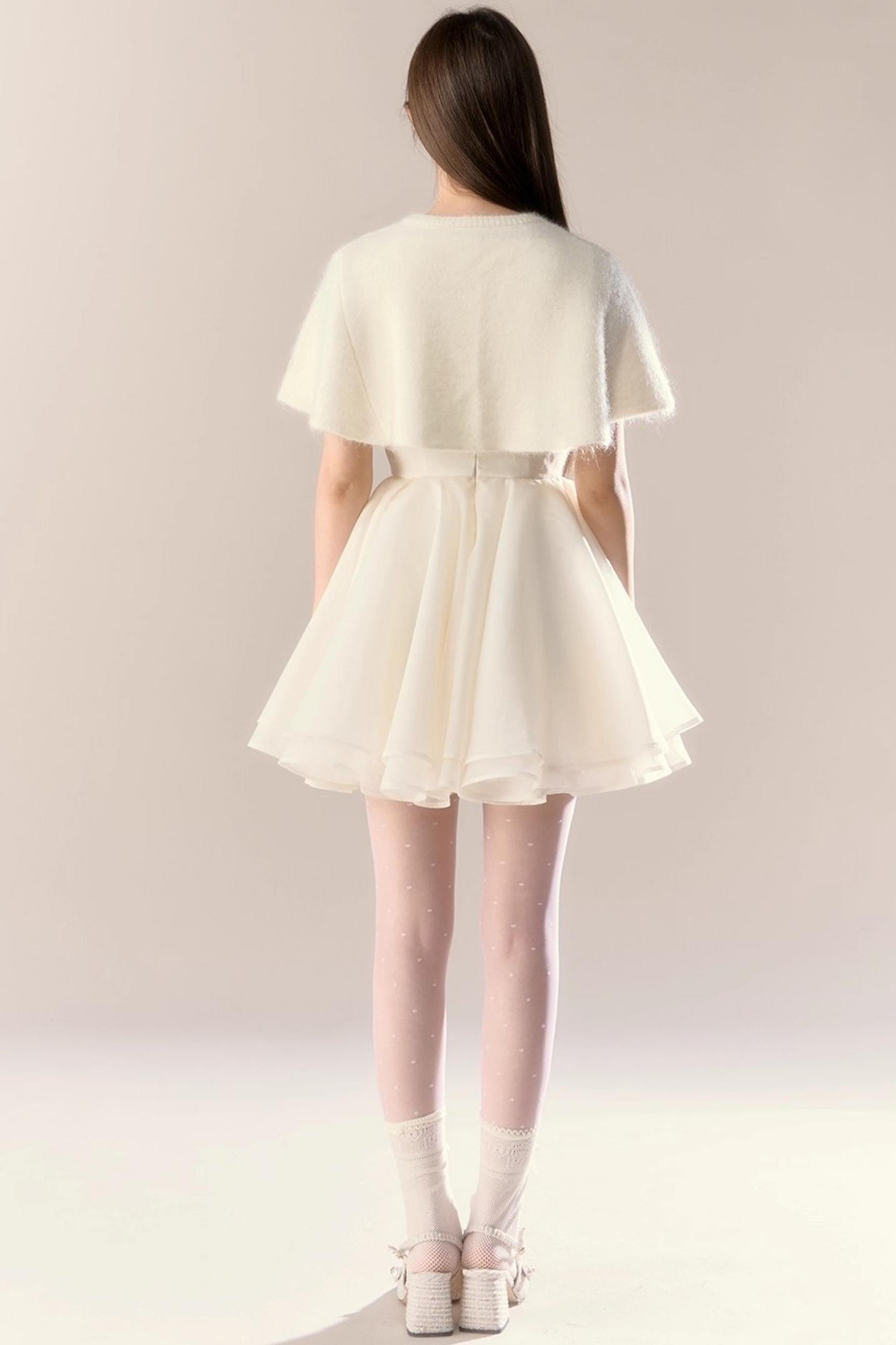 Blue Puff Dress Set-Up