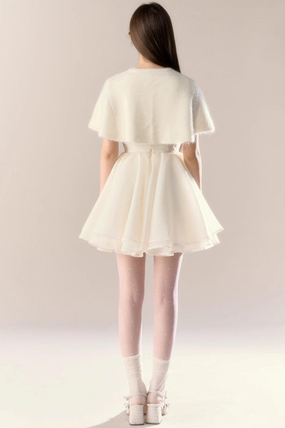 Blue Puff Dress Set-Up