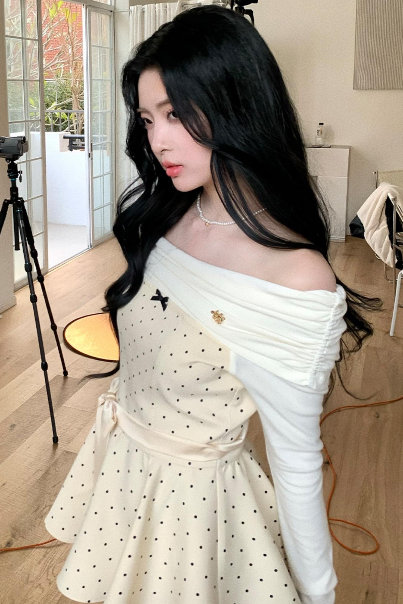 Off-Shoulder Two-Piece Set-Up