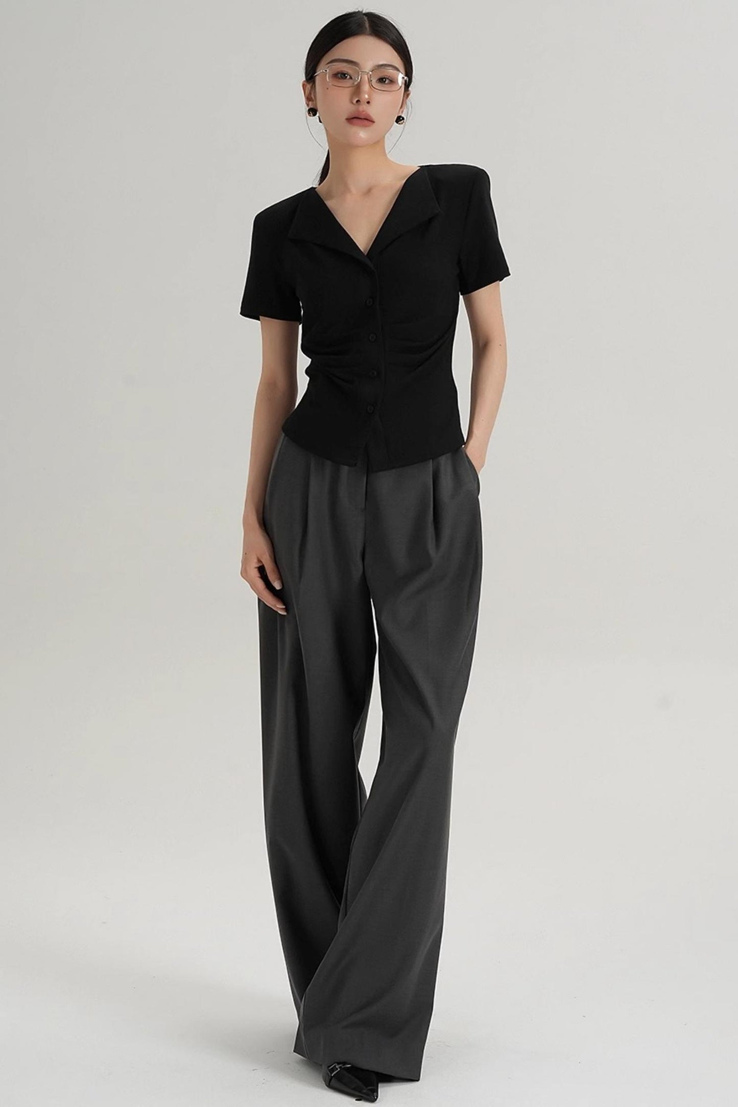 Straight-Leg Trousers