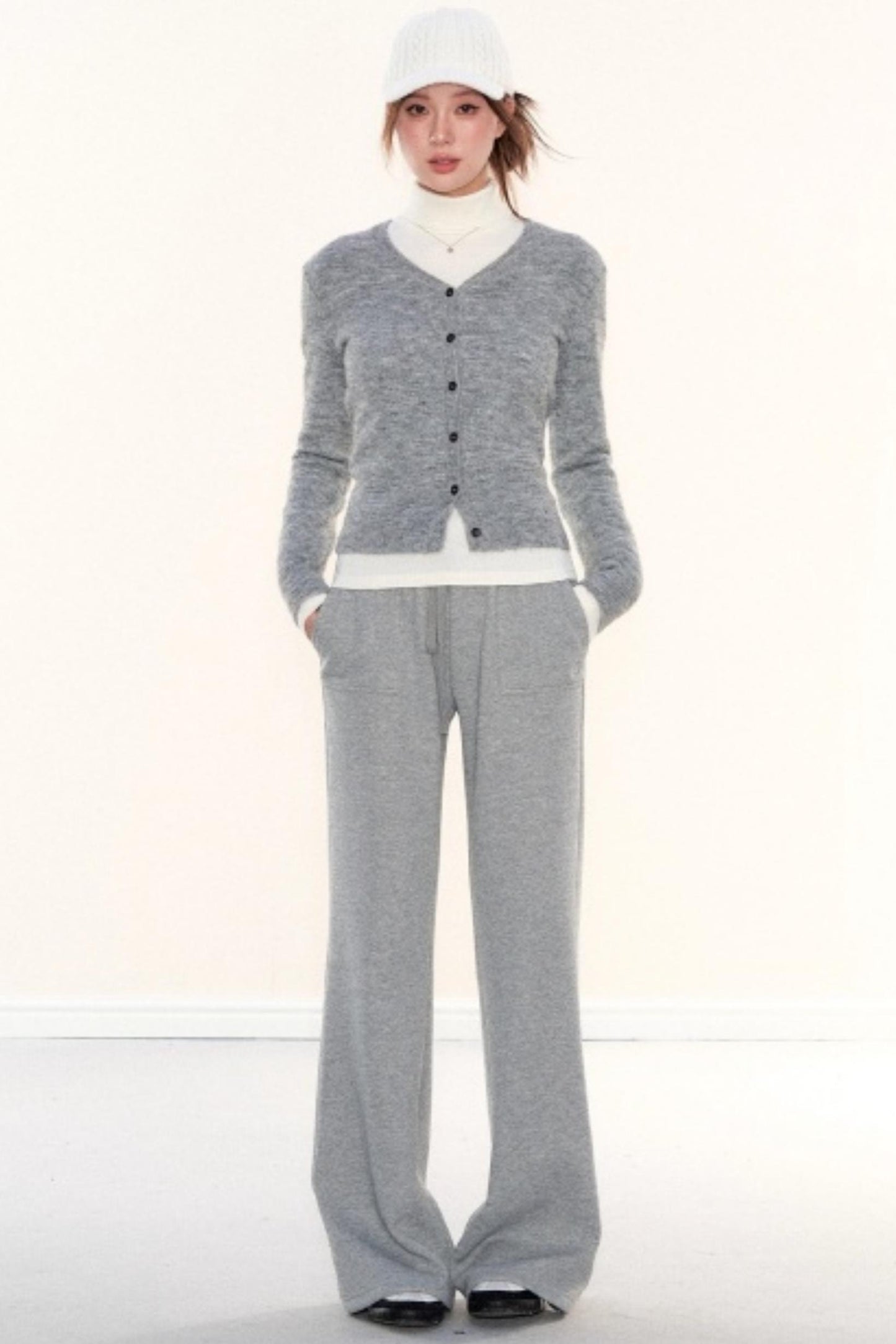 Slim-Fit Knitted Cardigan