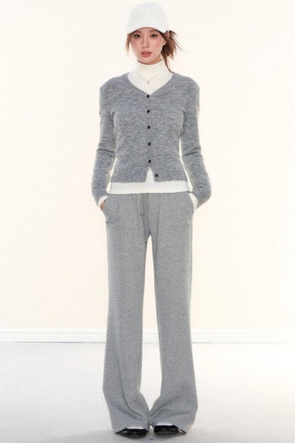 Slim-Fit Knitted Cardigan