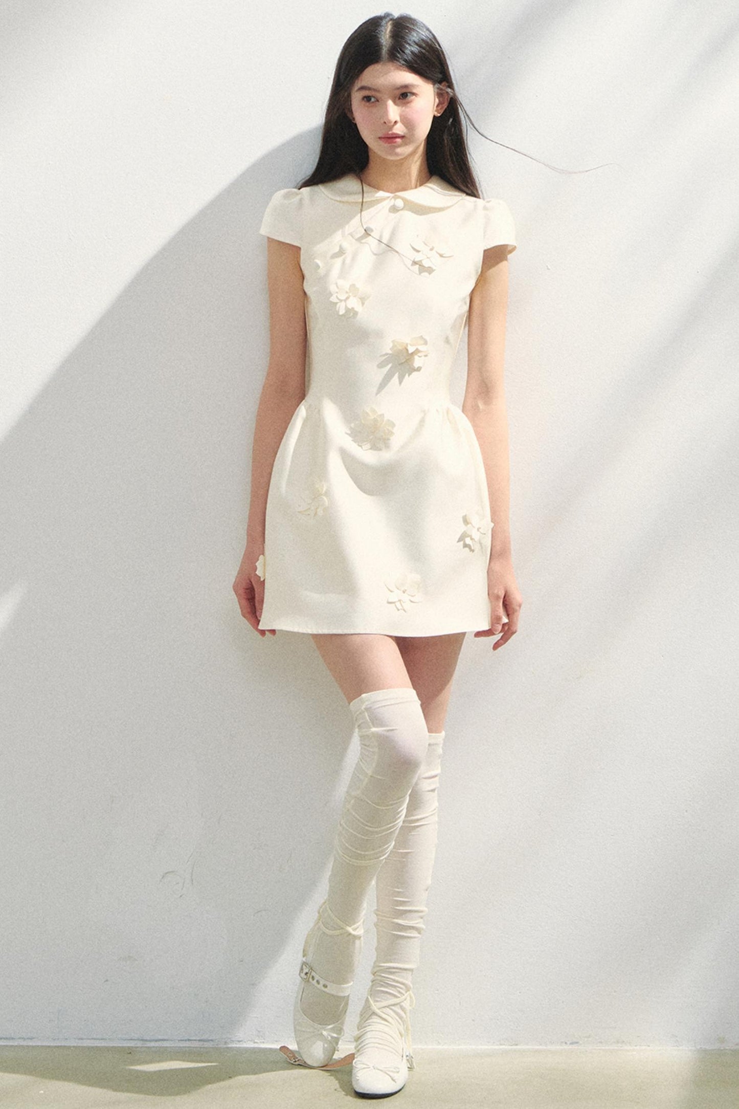 Park Floral Gray Dress