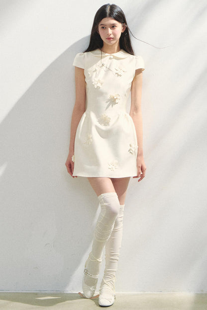 Park Floral Gray Dress