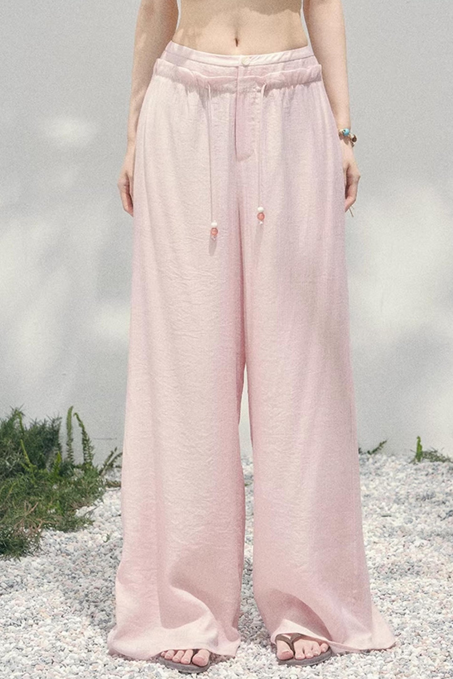 Light Mist Wide-Leg Pants