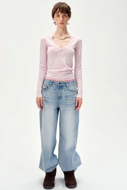 Glass Neck Knitted Base Top