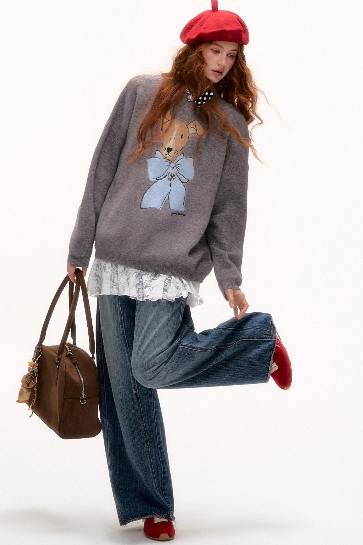 Buttoned Sweater Cardigan Shirt