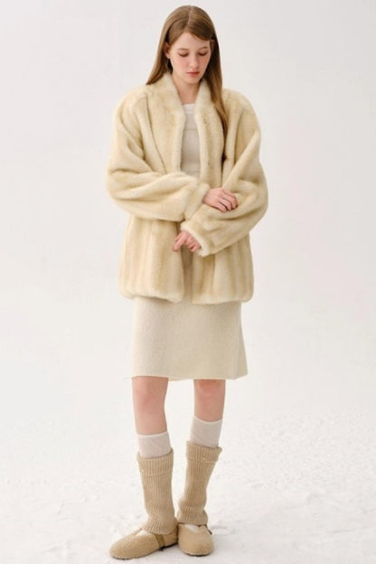 Retro Wool Blended Cardigan Set-Up