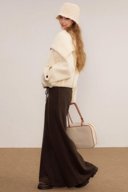 Woolen Shawl Collar Coat