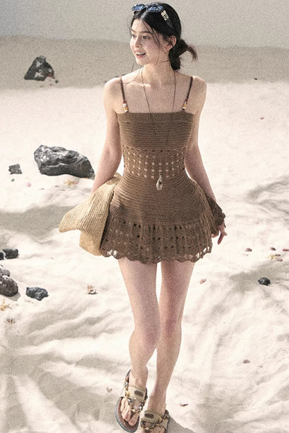 Knitted Hollow-Out Summer Top