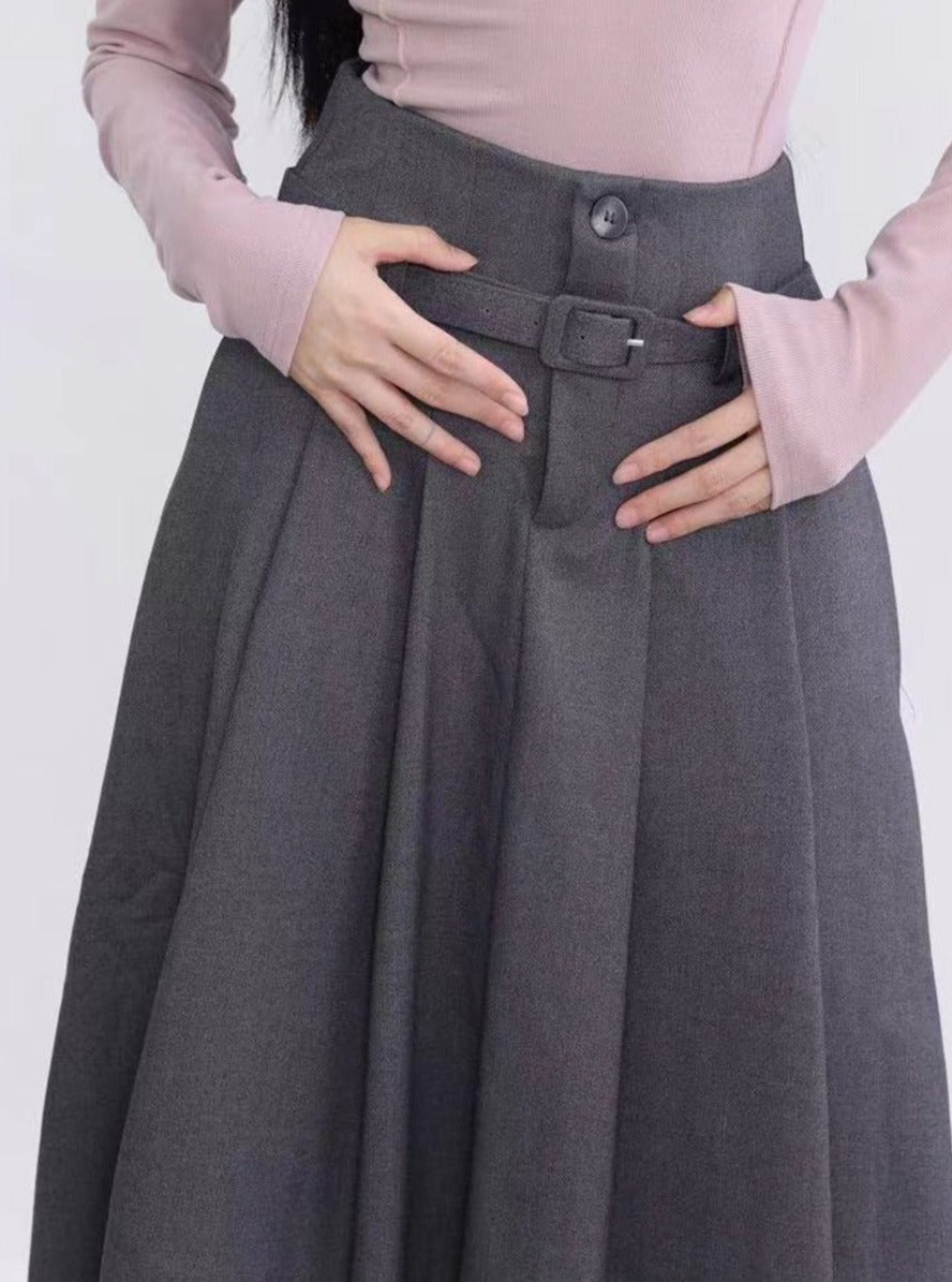 American A-line long skirt