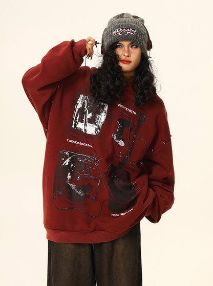 American Loose Oversize Fleece Jacket