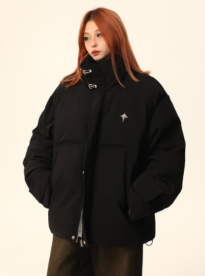 Stand-up collar bread jacket