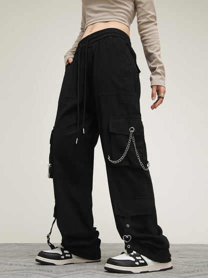 American Retro Straight Loose Track Pants