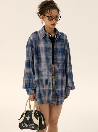 Loose vintage shirt jacket