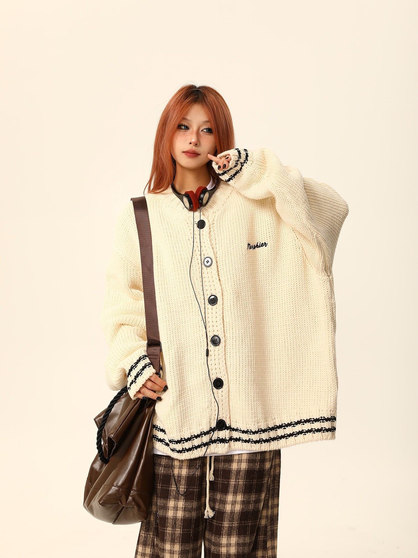 American Cardigan Knit Sweater Coat