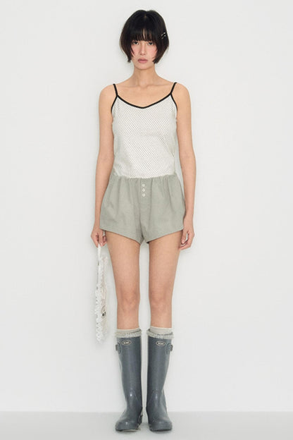Summer Elastic Waist Shorts