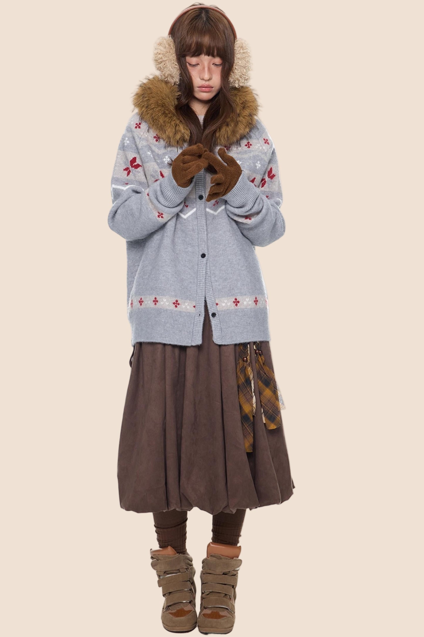 Fair Isle Sweater Jacket