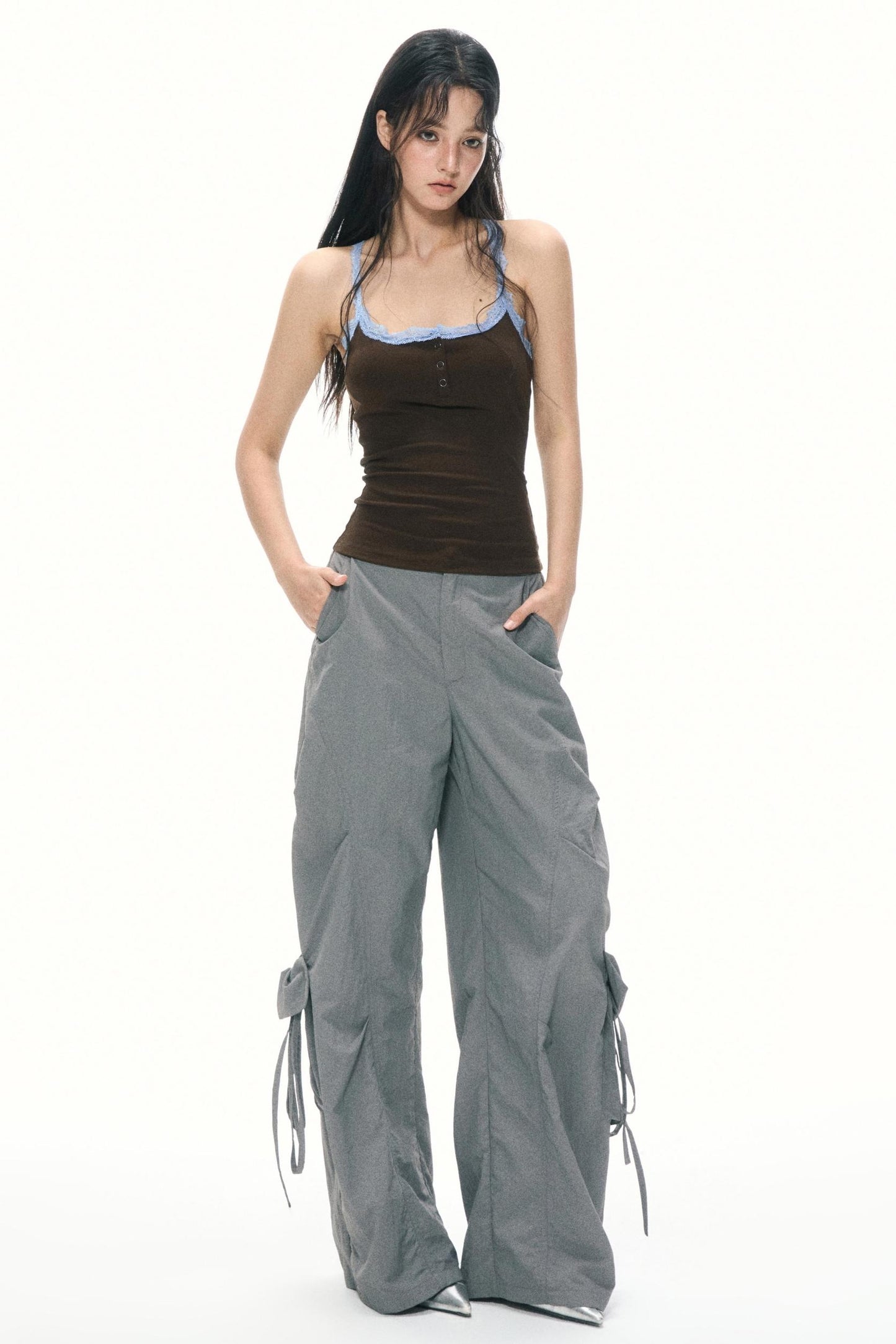 Color-Block Lace Camisole