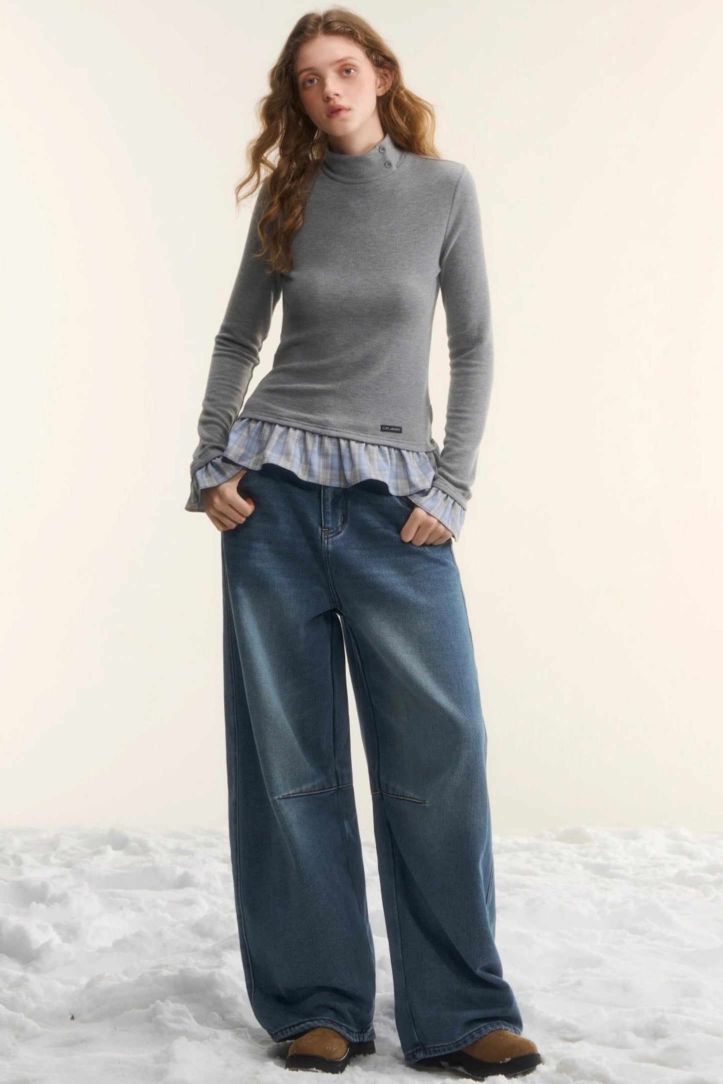 Blue Fleece-Lined Scimitar Pants