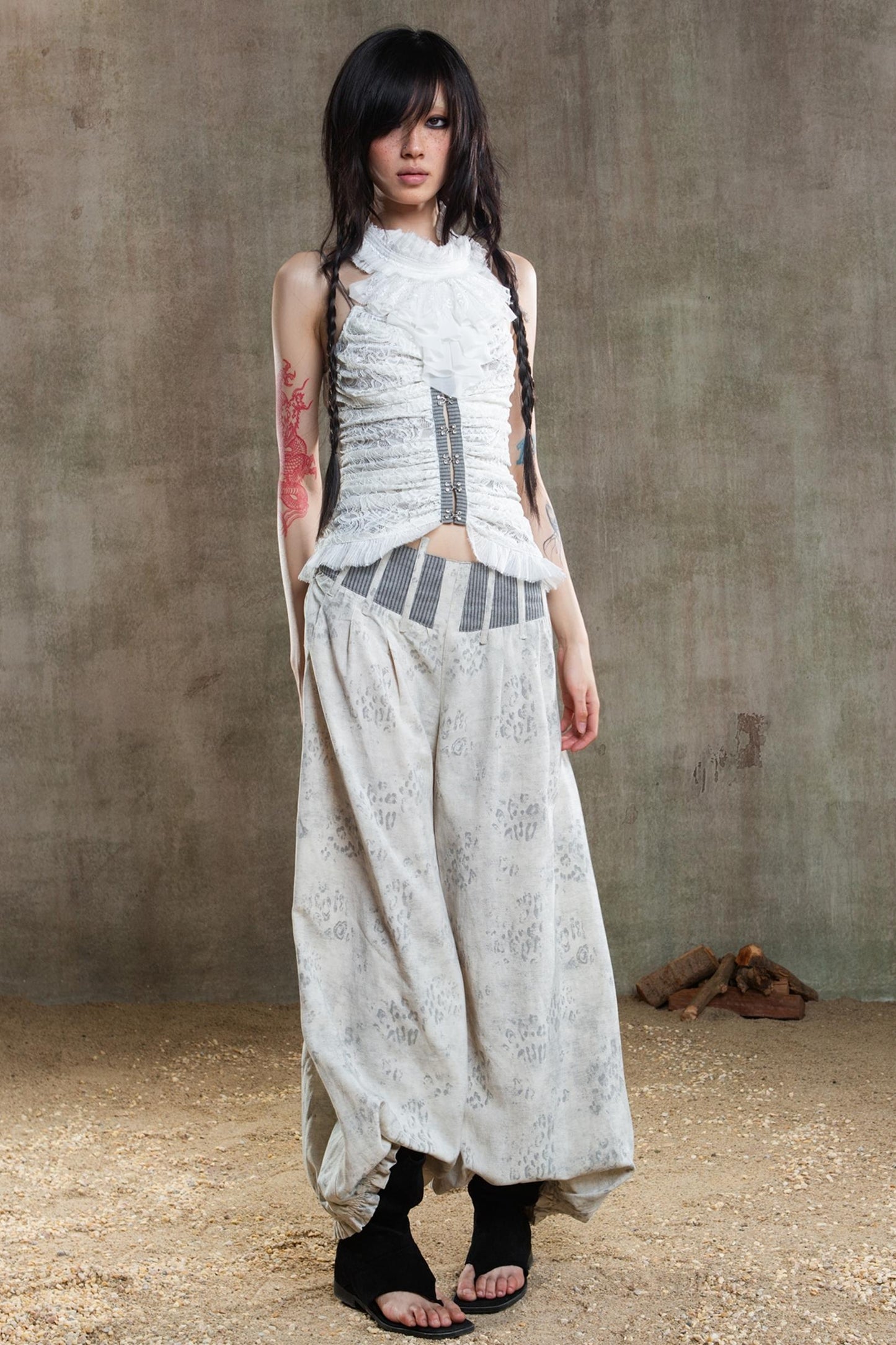 Retro Fishbone Pants