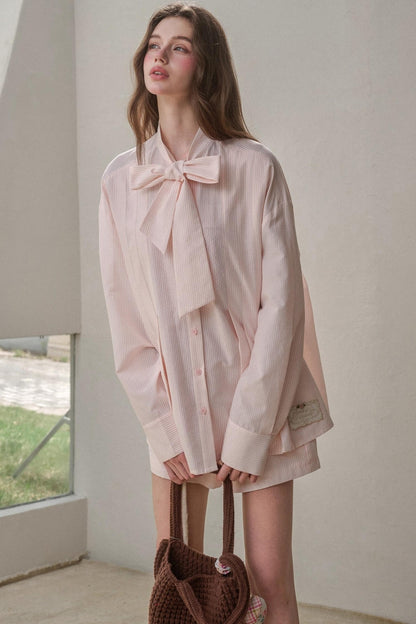 Pink Bow Shirt set-Up