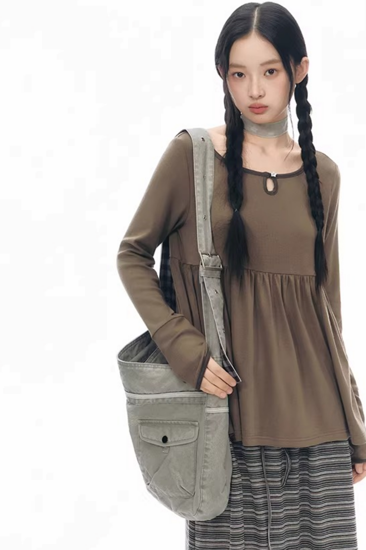 빈티지 패치워크 캔버스 가방