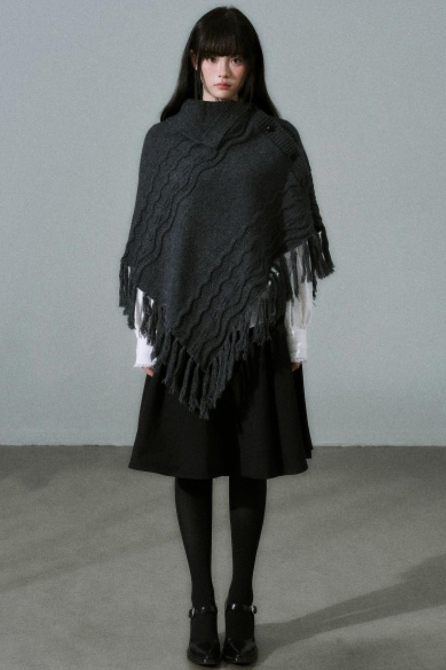 Lost Forest Wool Shawl Cape
