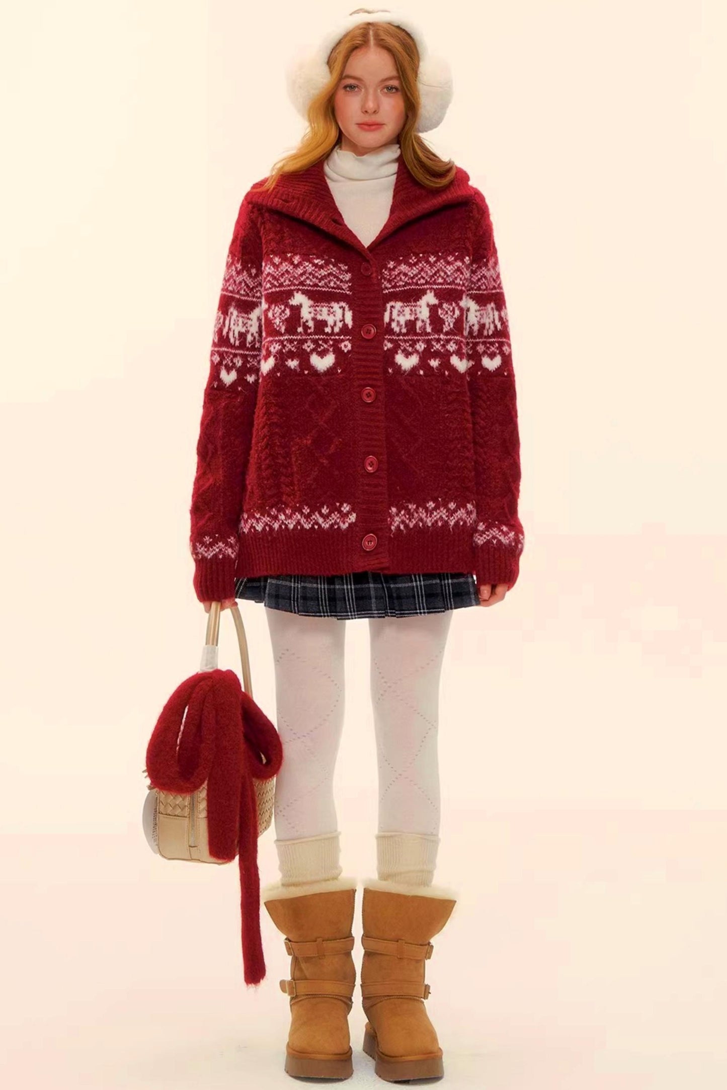Fair Isle Wool Cardigan
